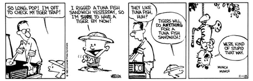 First calvin and hobbes